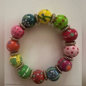 Angela Moore colorful bracelet